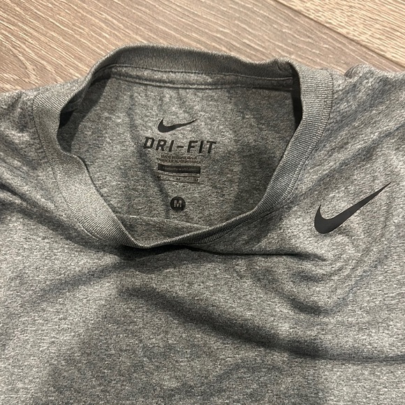 Nike Heather Gray Long Sleeve Tee - Picture 2 of 2